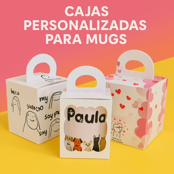 Cajas para mugs personalizadas