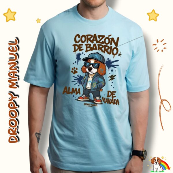 Camiseta UNISEX Oversize “Corazón de Barrio — Alma de Manada”