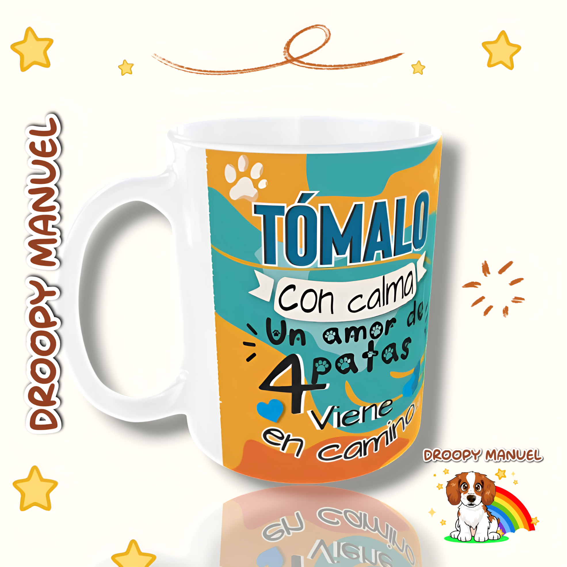 Mug “Un amor de 4 patas viene en camino”